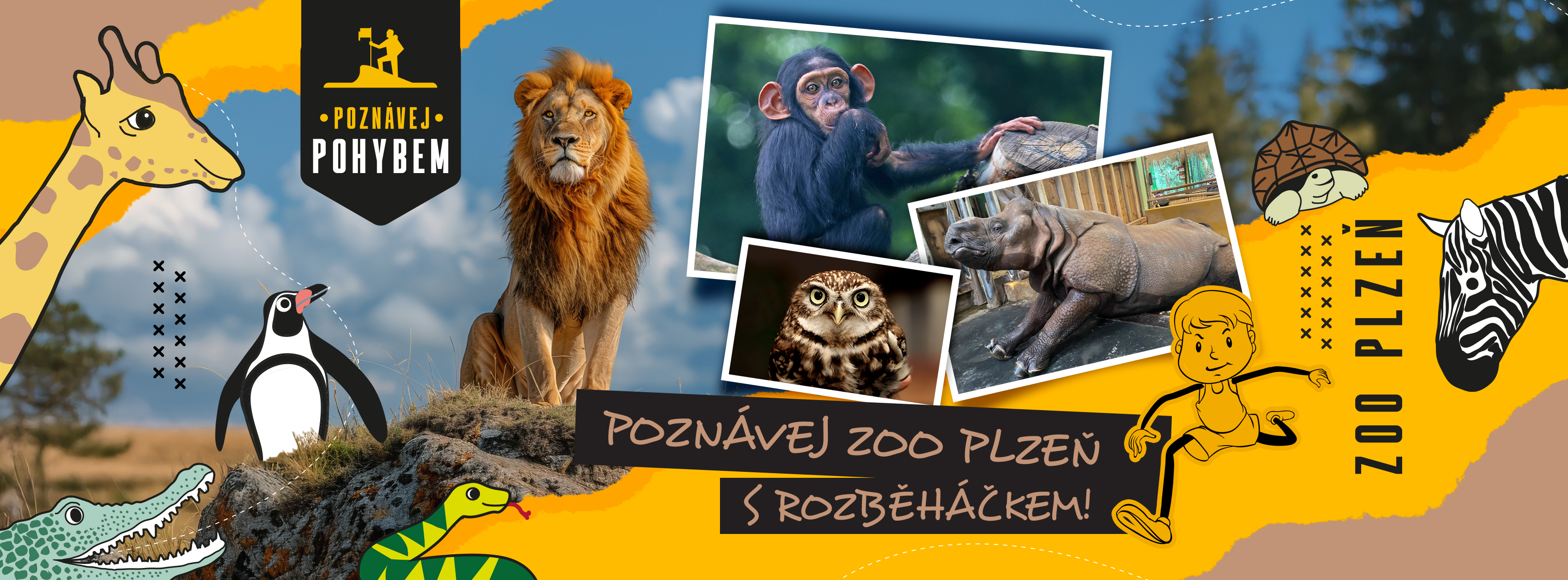 Poznávej Zoo Plzeň pohybem